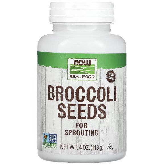 Now Семена брокколи NOW Foods Broccoli Seeds 113 g, , 