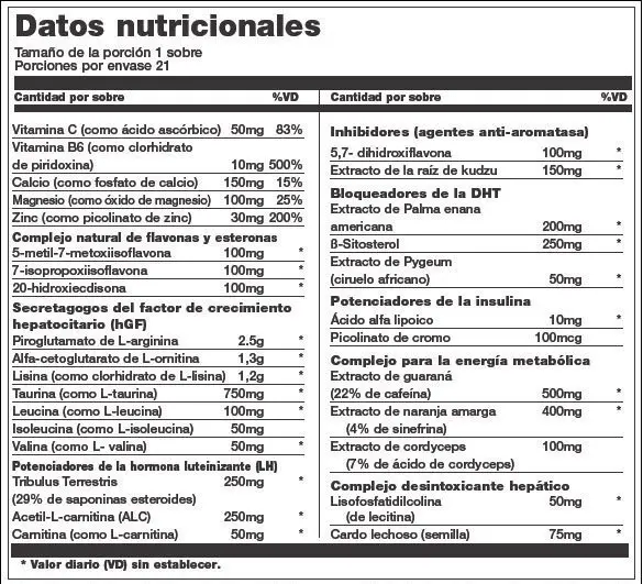 Universal Nutrition  MStak 21 шт. / 21 servings,  мл, Universal Nutrition. Бустер тестостерона