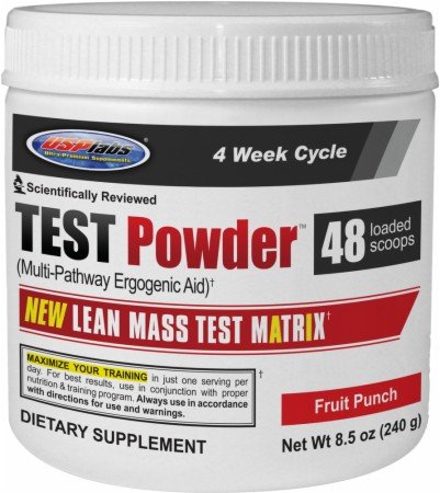 Test Powder, 240 g, USP Labs. Testosterone Booster. General Health Libido enhancing Anabolic properties Testosterone enhancement 