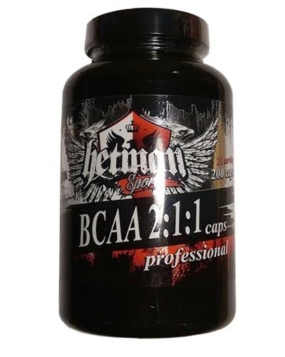 BCAA 2:1:1 Caps, 200 piezas, Hetman Sport. BCAA. Weight Loss recuperación Anti-catabolic properties Lean muscle mass 