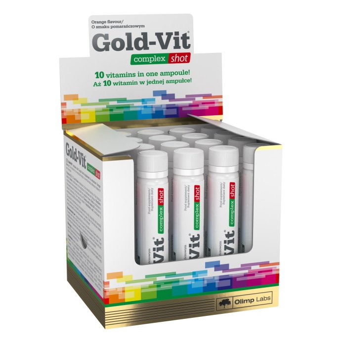 Витамины и минералы Olimp Gold-Vit Complex Shot, 20*25 миллилитров,  ml, Olimp Labs. Vitamins and minerals. General Health Immunity enhancement 