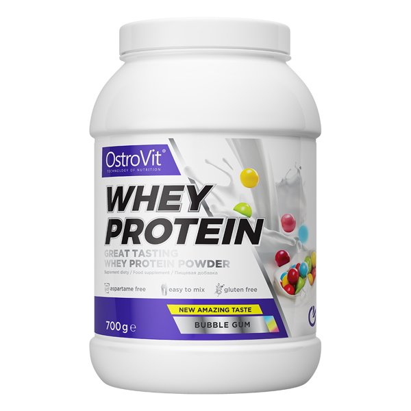 Протеин OstroVit Whey Protein, 700 грамм Жевательная резинка,  мл, OstroVit. Протеин. Набор массы Восстановление Антикатаболические свойства 