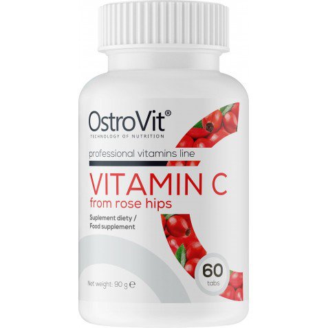 Vitamin C From Rose Hips OstroVit 60 tabs,  мл, OstroVit. Витамины и минералы. Поддержание здоровья Укрепление иммунитета 