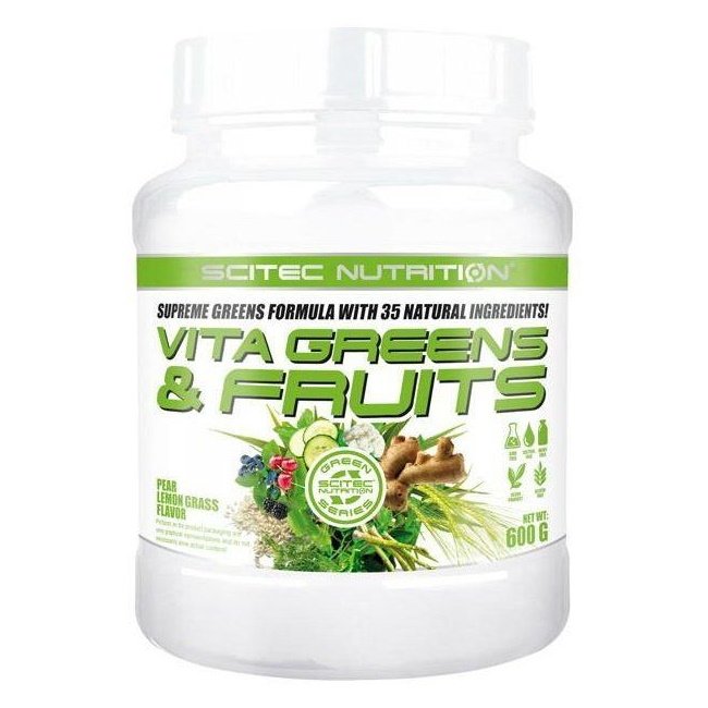 Витамины и минералы Scitec Vita Greens and Fruits, 600 грамм - Green Series,  мл, Saputo. Витамины и минералы. Поддержание здоровья Укрепление иммунитета 