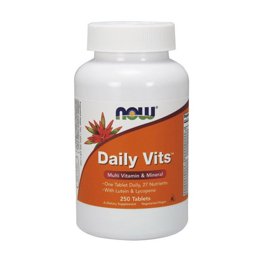 Now Комплекс витаминов Now Foods Daily Vits (250 таб) нау фудс дейли вит, , 250 