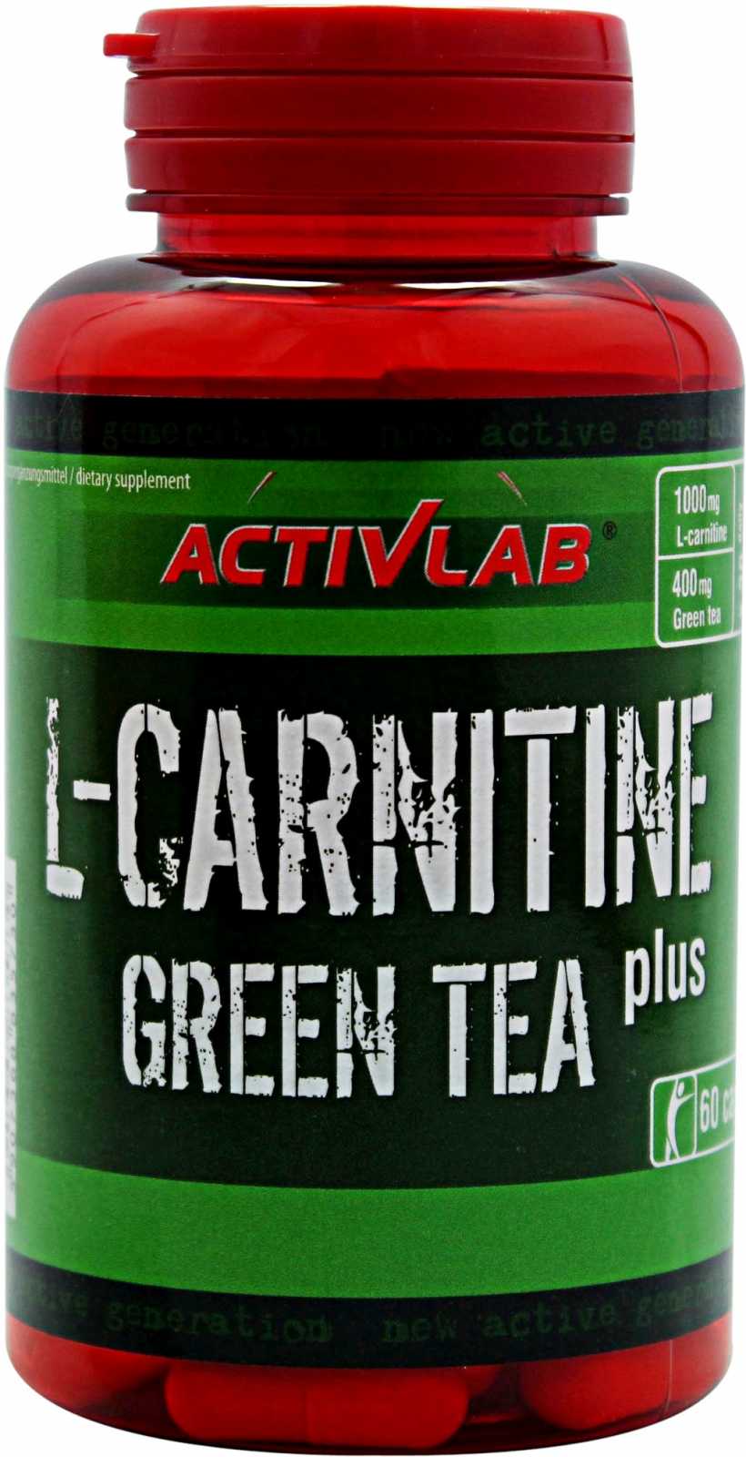 L-Carnitine plus Green Tea, 30 шт, ActivLab. L-карнитин. Снижение веса Поддержание здоровья Детоксикация Стрессоустойчивость Снижение холестерина Антиоксидантные свойства 