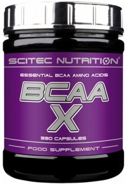 BCAA-X , 330 pcs, Scitec Nutrition. BCAA. Weight Loss recovery Anti-catabolic properties Lean muscle mass 