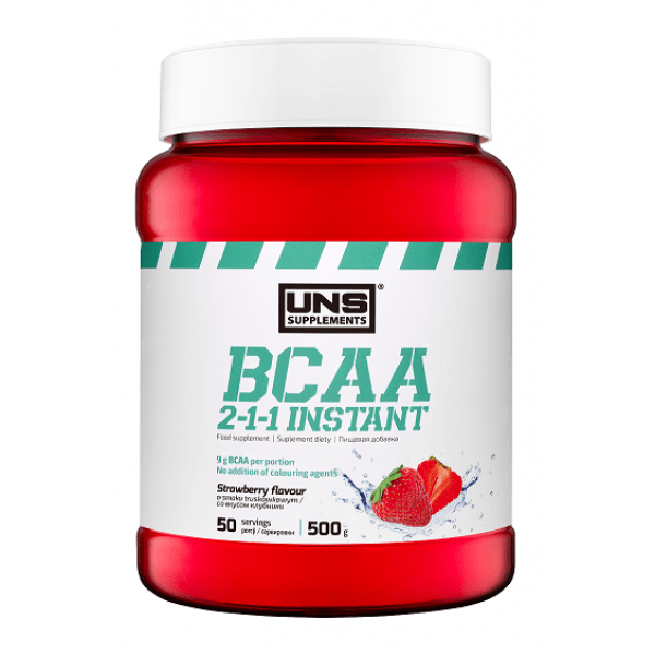 UNS БЦАА UNS BCAA 2-1-1 Instant (500 г) юсн Strawberry, , 0.5 