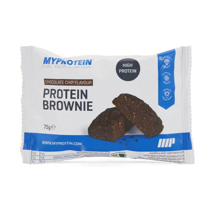 Протеиновый батончик MyProtein Protein Brownie (75 г) майпротеин chocolate chip,  мл, MyProtein. Батончик. 