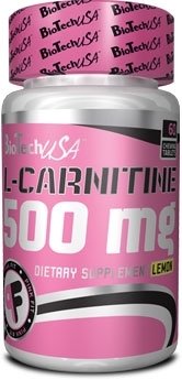L-carnitine 500, 60 шт, BioTech. L-карнитин. Снижение веса Поддержание здоровья Детоксикация Стрессоустойчивость Снижение холестерина Антиоксидантные свойства 