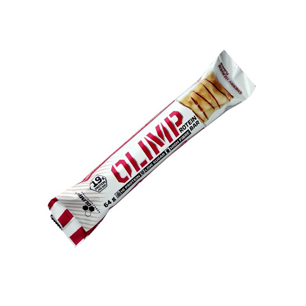 Батончик Olimp Protein bar, 64 грамм - вишня,  мл, NZMP. Батончик. 