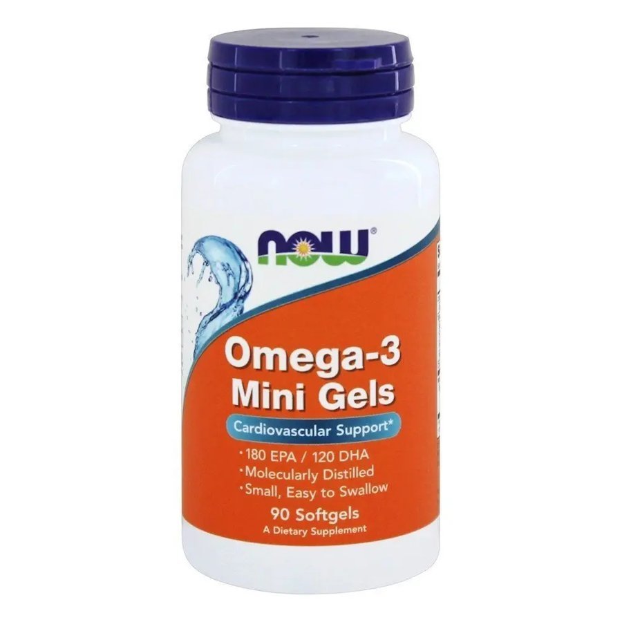 Now Жирные кислоты NOW Omega-3 Mini Gels, 90 капсул, , 