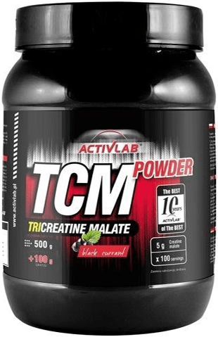 TCM Powder Black, 600 g, ActivLab. Tri-Creatina Malato. 