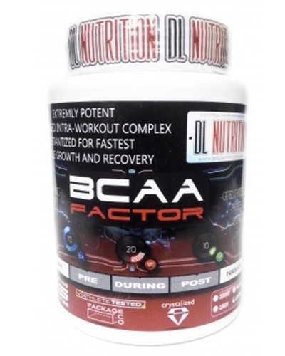 BCAA Factor, 250 g, DL Nutrition. BCAA. Weight Loss recuperación Anti-catabolic properties Lean muscle mass 