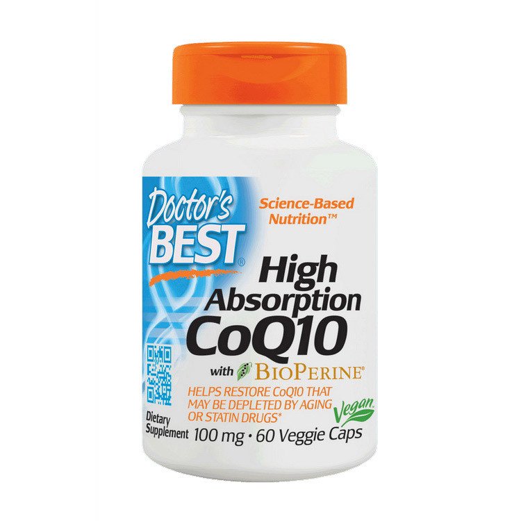 Doctor's BEST Коэнзим Q10 Doctor's Best High Absorption CoQ10 100 mg with BioPerine (60 капс) доктор бест, , 60 