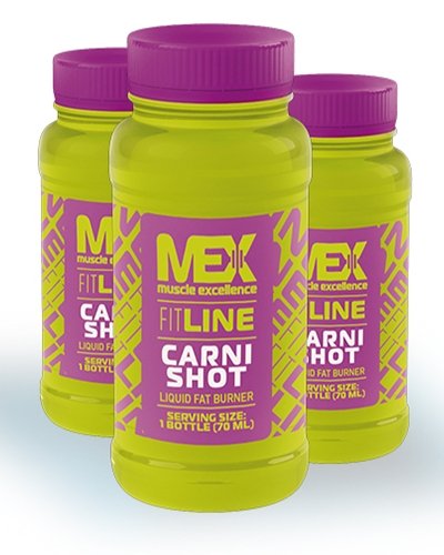 Carni Shot, 20 шт, MEX Nutrition. L-карнитин. Снижение веса Поддержание здоровья Детоксикация Стрессоустойчивость Снижение холестерина Антиоксидантные свойства 