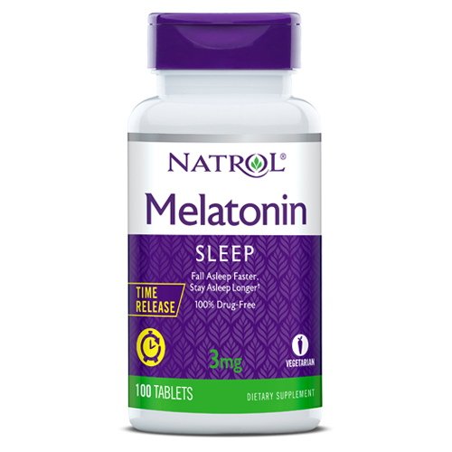 Восстановитель Natrol Melatonin 3mg Time Release, 100 таблеток,  мл, Natrol. Послетренировочный комплекс. Восстановление 