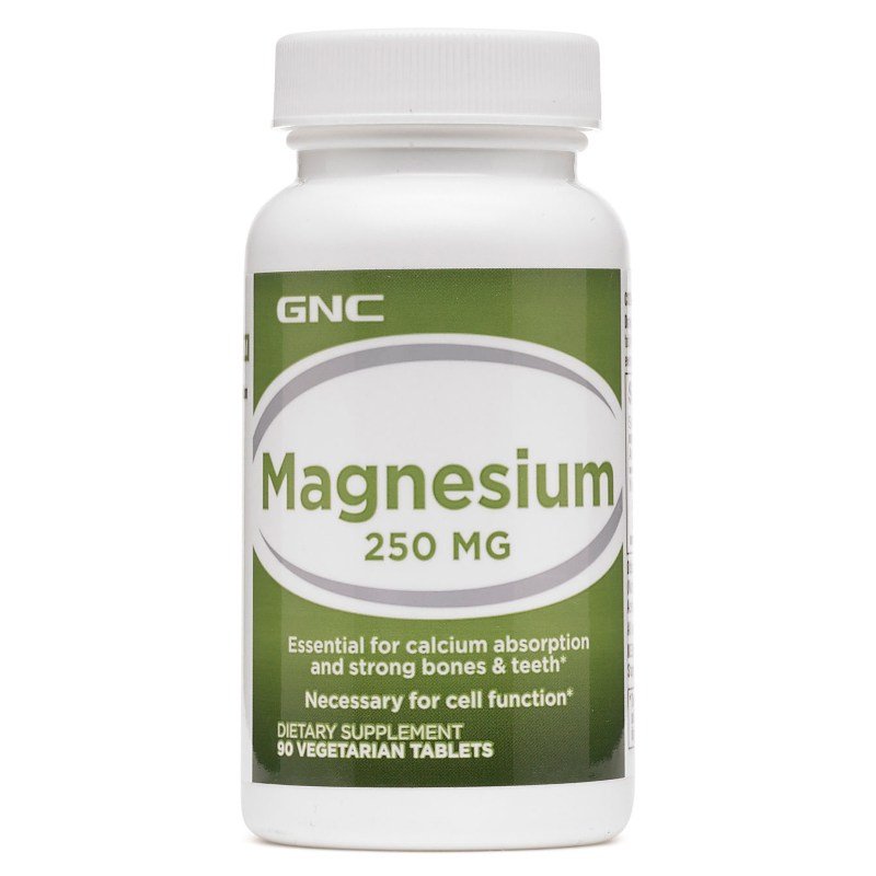 Витамины и минералы GNC Magnesium 250, 90 таблеток,  мл, GNC. Витамины и минералы. Поддержание здоровья Укрепление иммунитета 