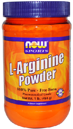 L-Arginine Powder, 454 г, Now. Аргинин. Восстановление Укрепление иммунитета Пампинг мышц Антиоксидантные свойства Снижение холестерина Донатор оксида азота 