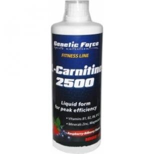 L-Carnitine 2500, 1000 мл, Genetic Force. L-карнитин. Снижение веса Поддержание здоровья Детоксикация Стрессоустойчивость Снижение холестерина Антиоксидантные свойства 