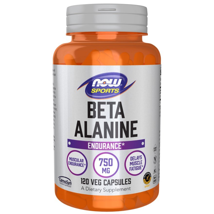 Now Аминокислота NOW Beta-Alanine 750 mg, 120 вегакапсул, , 