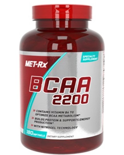 BCAA 2200, 180 шт, MET-RX. BCAA. Снижение веса Восстановление Антикатаболические свойства Сухая мышечная масса 