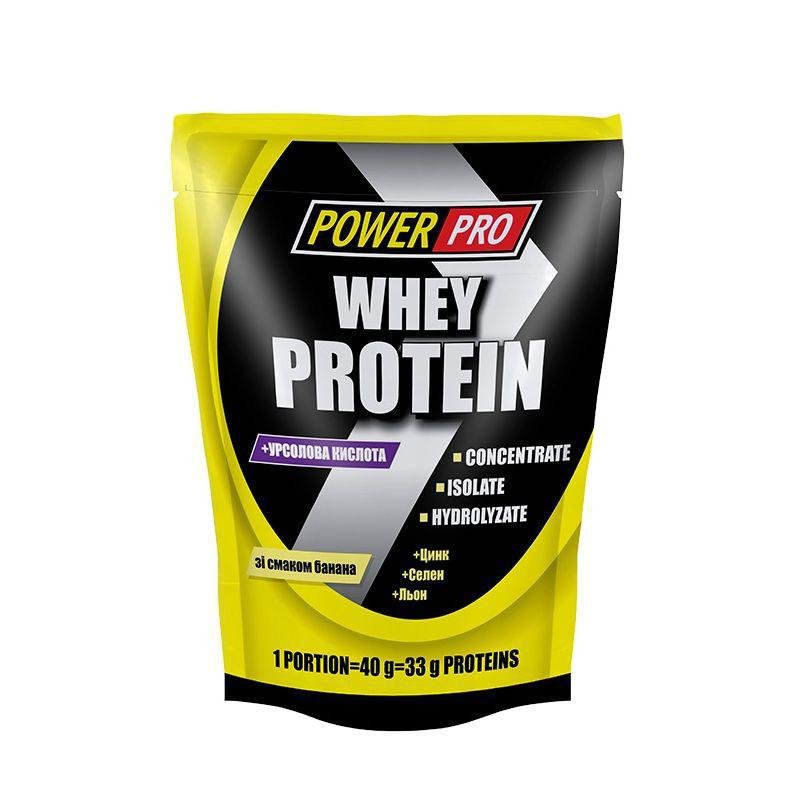 Сывороточный протеин концентрат Power Pro Whey Protein (1 кг) павер про вей vanilla-ice cream,  мл, Power Pro. Сывороточный концентрат. Набор массы Восстановление Антикатаболические свойства 