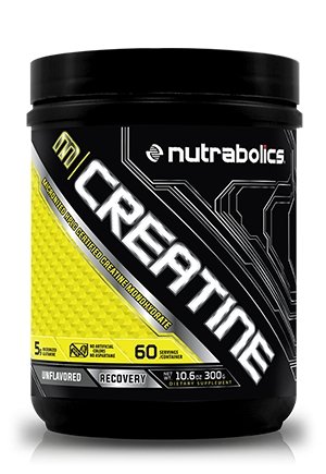 M Creatine, 300 g, Nutrabolics. Monohidrato de creatina. Mass Gain Energy & Endurance Strength enhancement 