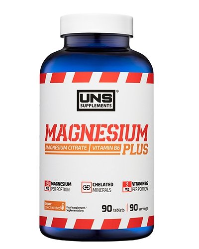 Magnesium Plus, 90 pcs, UNS. Magnesium Mg. General Health Lowering cholesterol Preventing fatigue 