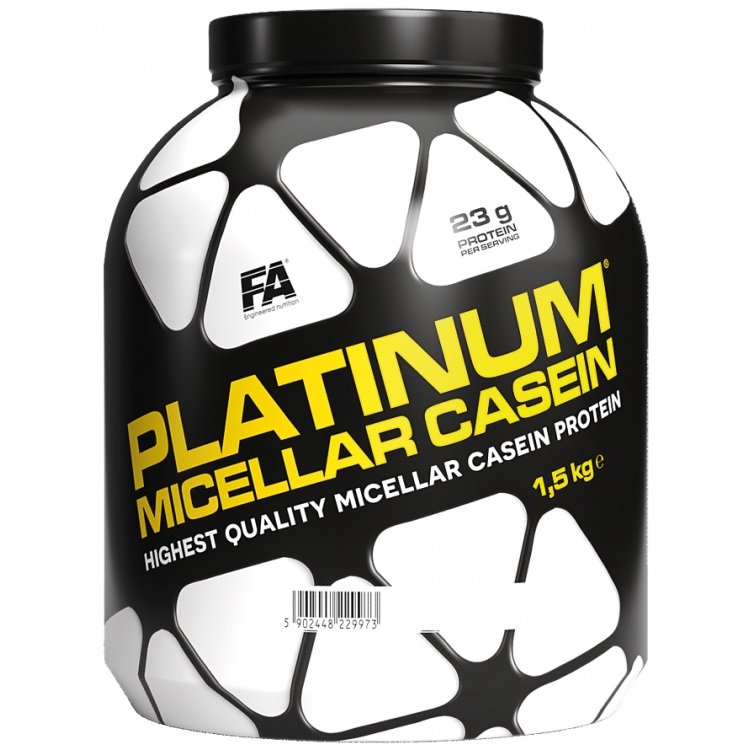 Протеин Fitness Authority Platinum Micellar Casein, 1.5 кг Клубника,  ml, Fitness Authority. Protein. Mass Gain recovery Anti-catabolic properties 