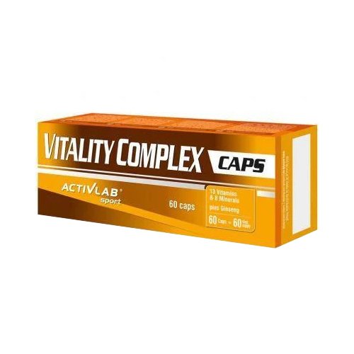 Витамины и минералы Activlab Vitality Complex, 60 капсул,  ml, ActivLab. Vitamins and minerals. General Health Immunity enhancement 