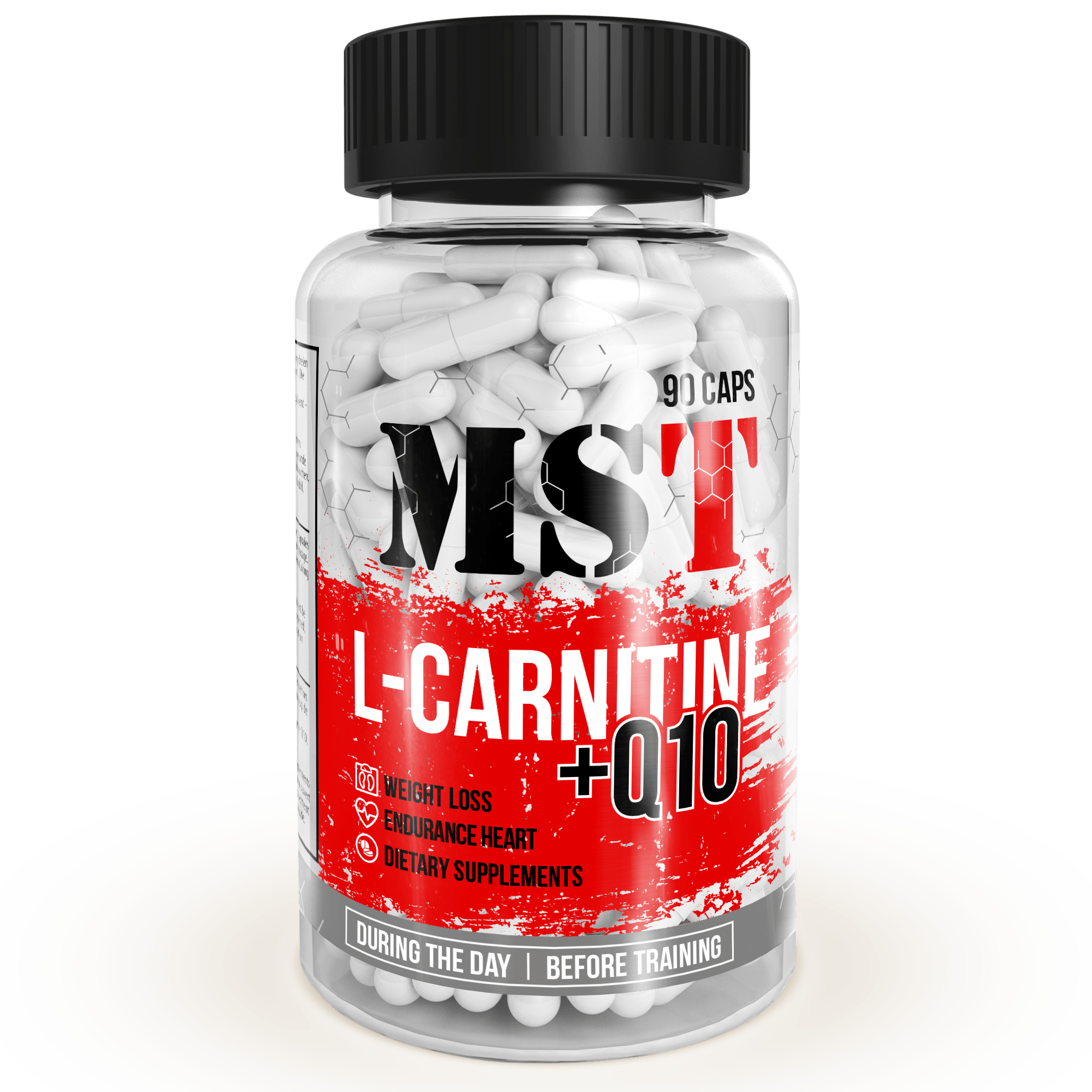 L-Carnitine+Q10, 90 шт, MST Nutrition. L-карнитин. Снижение веса Поддержание здоровья Детоксикация Стрессоустойчивость Снижение холестерина Антиоксидантные свойства 