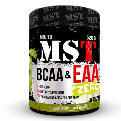 BCAA MST BCAA EAA Zero, 520 грамм Мохито,  ml, MST Nutrition. BCAA. Weight Loss recuperación Anti-catabolic properties Lean muscle mass 