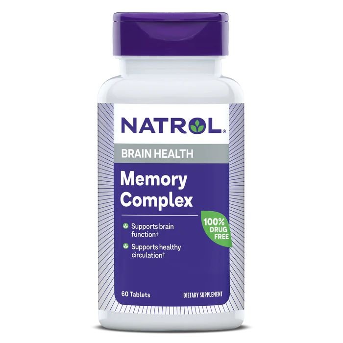 Natrol Витамины и минералы Natrol Memory Complex Brain Health, 60 таблеток, , 