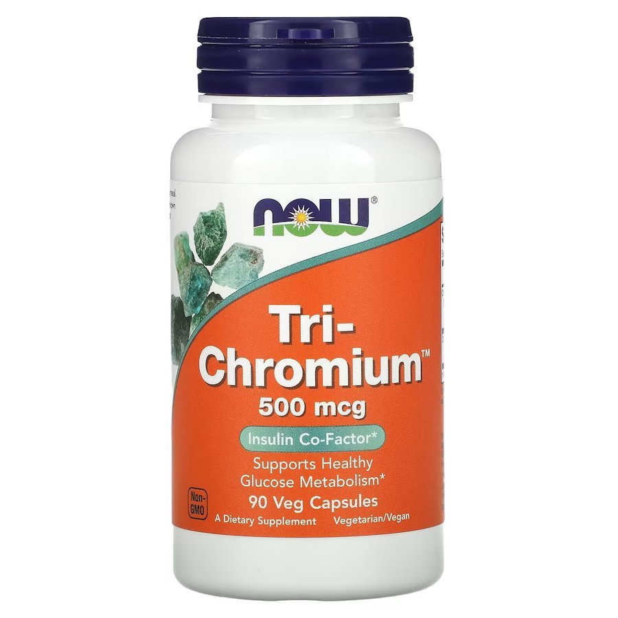 Now Витамины и минералы NOW Tri-Chromium 500 mcg, 90 вегакапсул, , 
