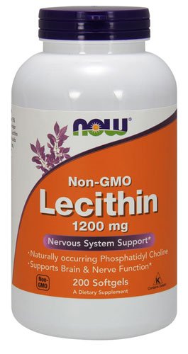 Now NOW Lecithin 1200 mg 200 капс Без вкуса, , 200 капс
