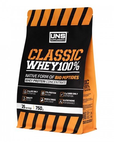 Classic Whey 100%, 750 g, UNS. Whey Concentrate. Mass Gain recovery Anti-catabolic properties 