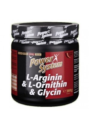 L-Arginin & L-Ornithin & Glycin, 360 g, Power System. Amino acid complex. 