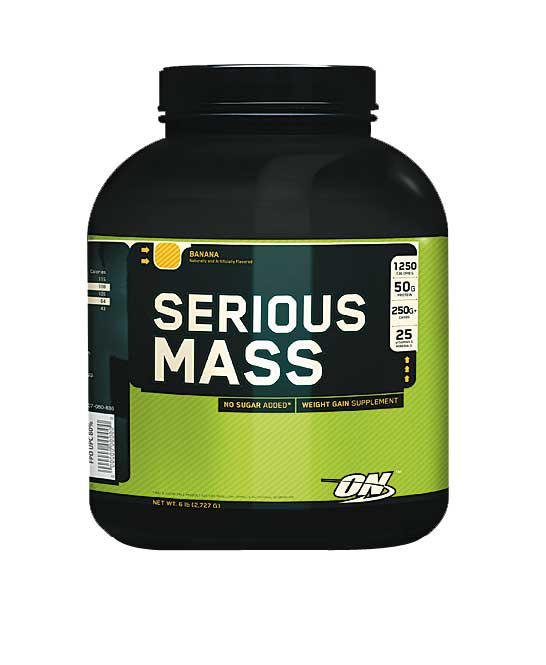 ON Serious Mass 2,722 кг - ваниль,  мл, Optimum Nutrition. Гейнер. Набор массы Энергия и выносливость Восстановление 
