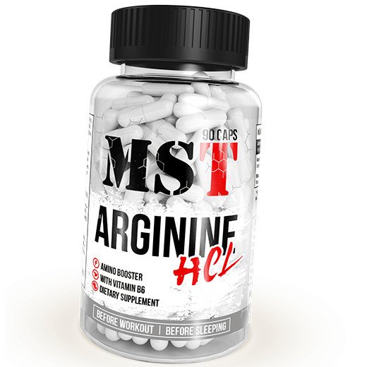 MST Nutrition Л-Аргинин MST Arginine HCL (90 капсул) гидрохлорид мпс, , 90 