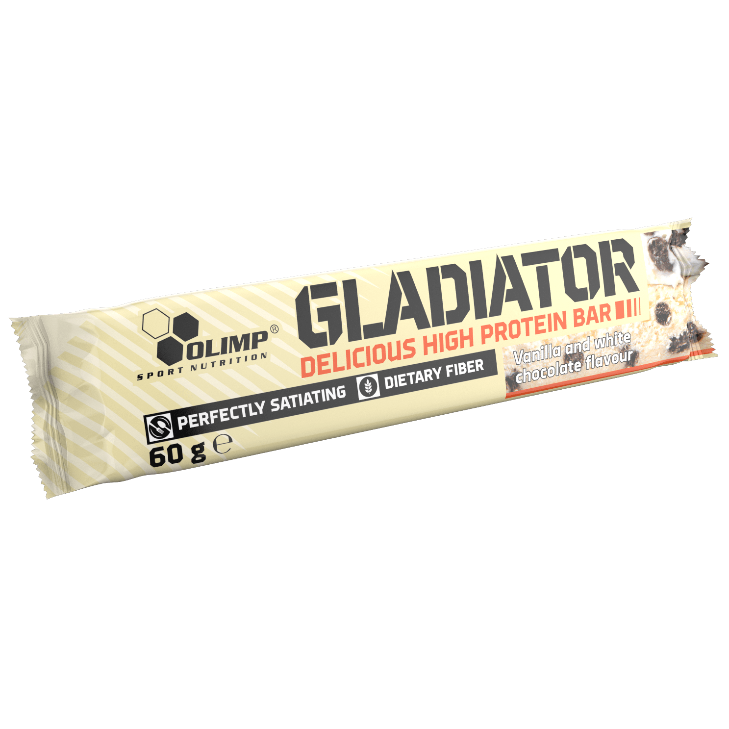 Батончик Olimp Gladiator, 60 грамм Ваниль СРОК 03.21,  ml, Olimp Labs. Bar. 