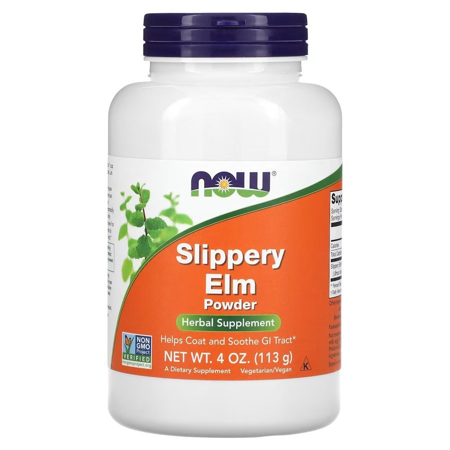 Натуральная добавка NOW Slippery Elm, 113 грамм,  мл, Now. Hатуральные продукты. Поддержание здоровья 