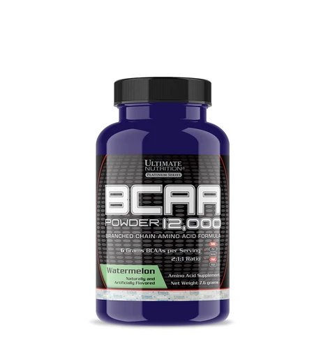 BCAA Ultimate BCAA 12 000 Powder, 7.6 грамм Арбуз,  мл, Ultimate Nutrition. BCAA. Снижение веса Восстановление Антикатаболические свойства Сухая мышечная масса 