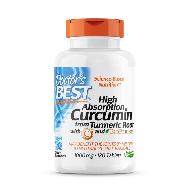 Doctor's BEST Натуральная добавка Doctor's Best Curcumin C3 Complex 1000 mg, 120 таблеток, , 
