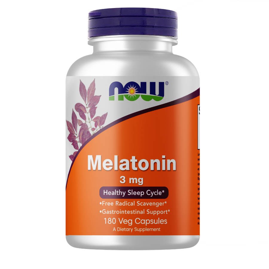 Восстановитель NOW Melatonin 3 mg, 180 вегакапсул,  мл, Now. Послетренировочный комплекс. Восстановление 