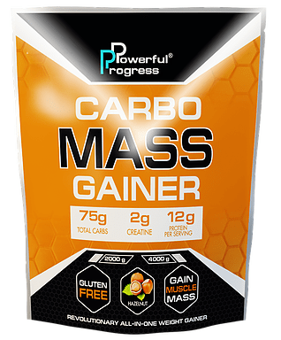 Гейнер Powerful Progress Carbo Mass Gainer 4000 g,  ml, Powerful Progress. Gainer. Mass Gain Energy & Endurance स्वास्थ्य लाभ 