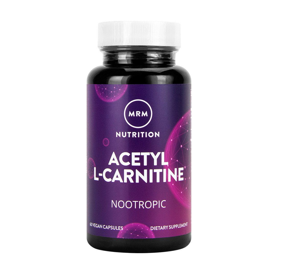 MRM Acetyl L-Carnitine 500 mg 60 Caps,  ml, MRM. L-carnitine. Weight Loss General Health Detoxification Stress resistance Lowering cholesterol Antioxidant properties 