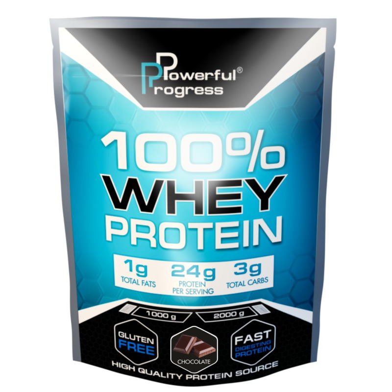 Протеин Powerful Progress 100% Whey Protein, 2 кг Шоколад,  мл, Powerful Progress. Протеин. Набор массы Восстановление Антикатаболические свойства 