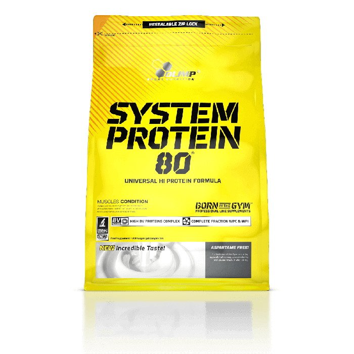 Протеин Olimp System Protein 80, 700 грамм Клубника,  ml, Olimp Labs. Protein. Mass Gain recovery Anti-catabolic properties 