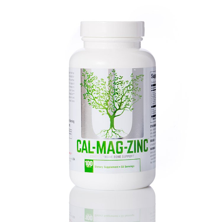 Витамины и минералы Universal Naturals Calcium Zinc Magnesium, 100 таблеток,  ml, Universal Nutrition. Vitaminas y minerales. General Health Immunity enhancement 